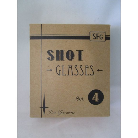 SpitfireGirl Animal Menagerie Shot Glass Set Four New Cat Fox Bear Lion - Picture 8 of 12